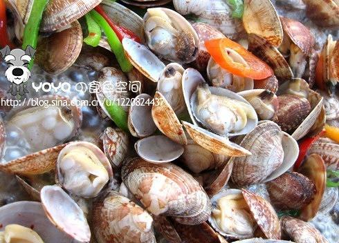 炒花蚬子的做法