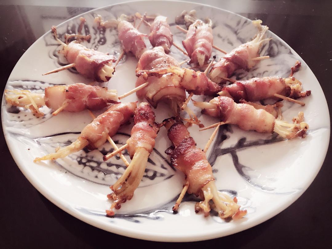 金针菇培根卷的做法