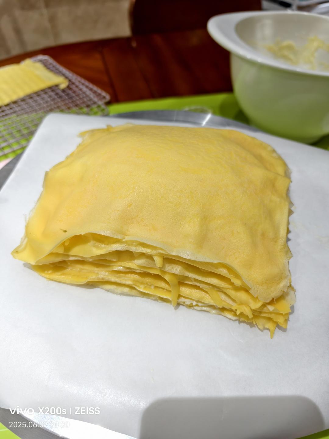榴莲千层（超软糯蛋皮配方٩( ᐛ )و