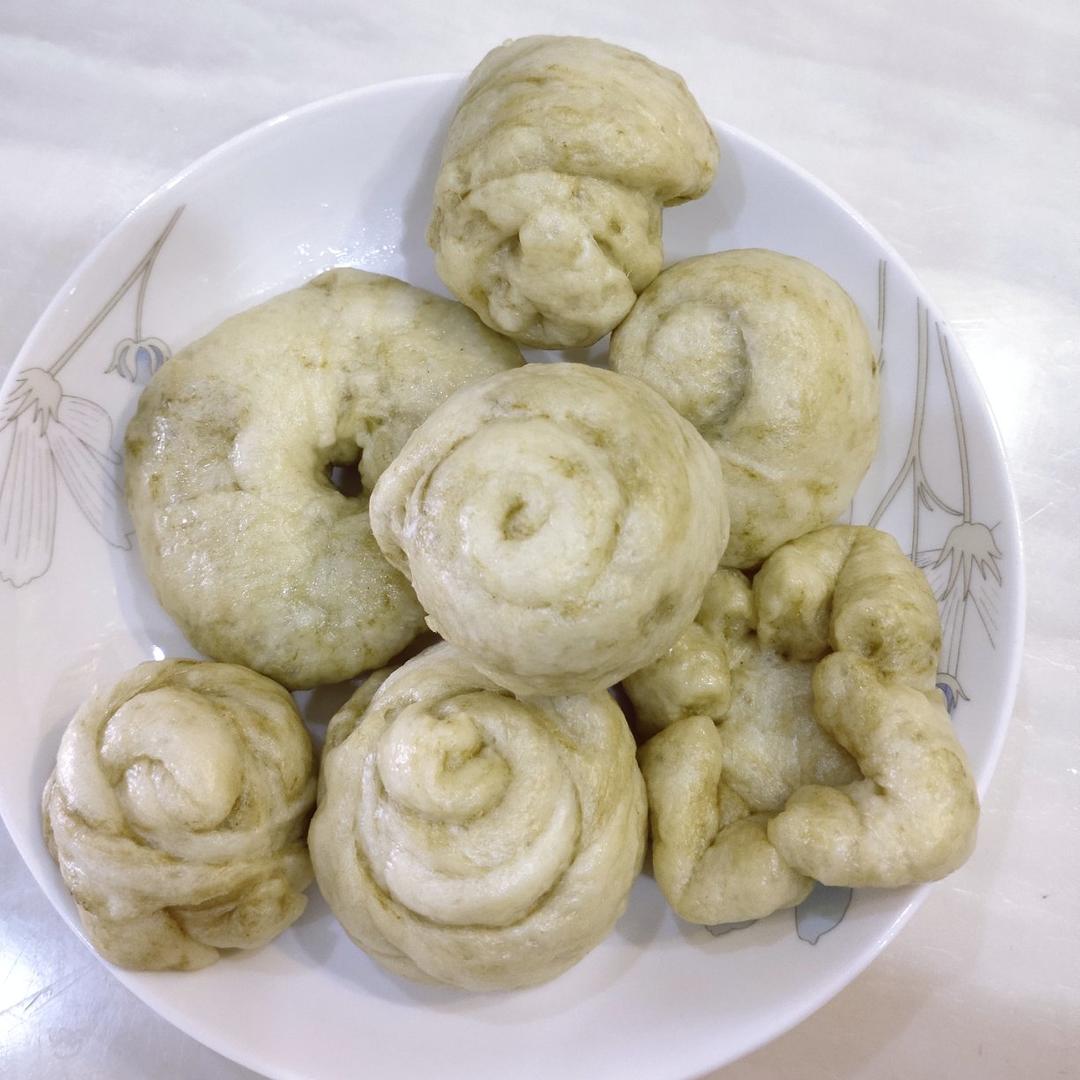 超级松软的抹茶馒头 好吃的要飞起来了