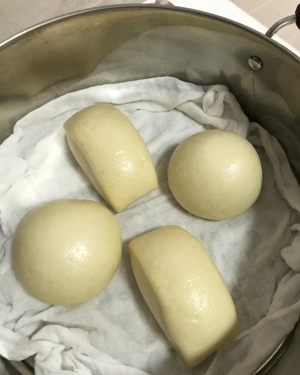 纯手工奶香馒头【无泡打粉，无添加】