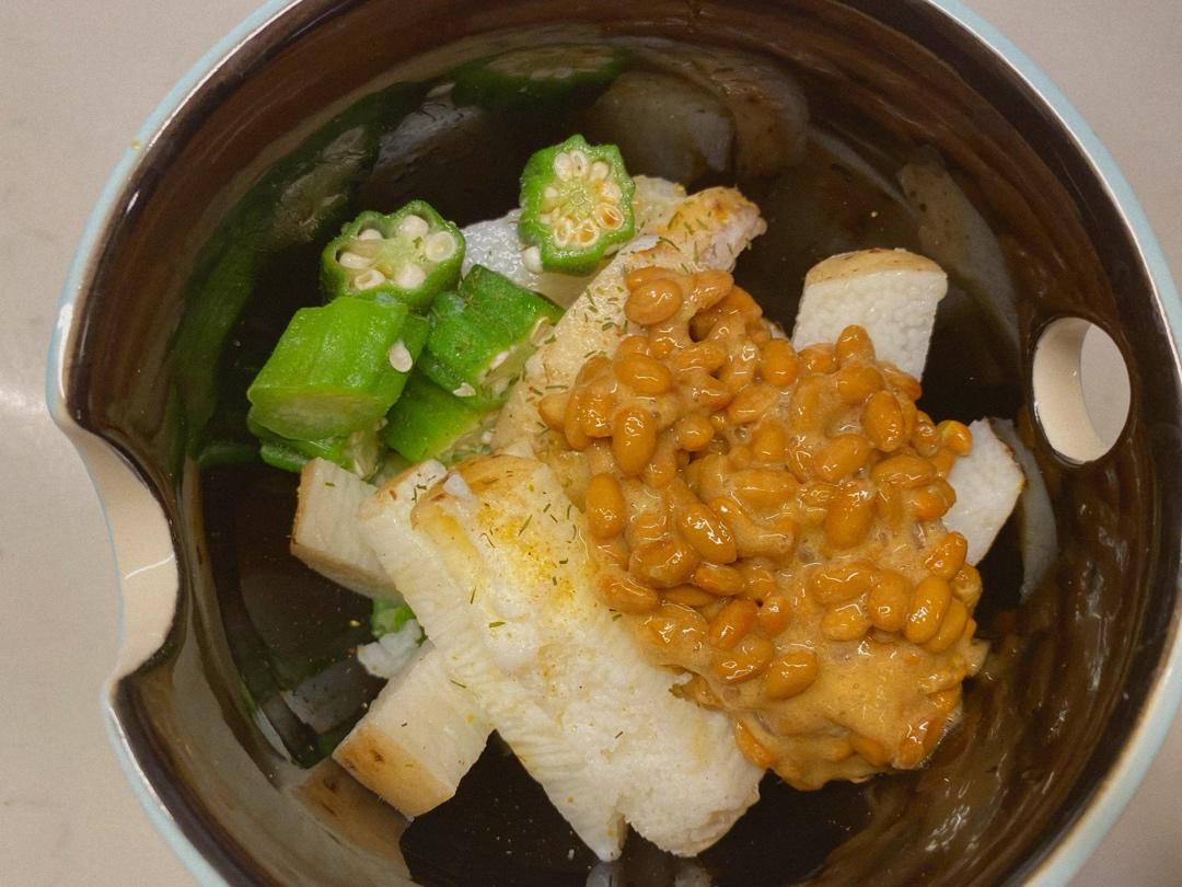 日式山药秋葵沙拉🥗（健康养颜.排毒瘦身.10分钟）