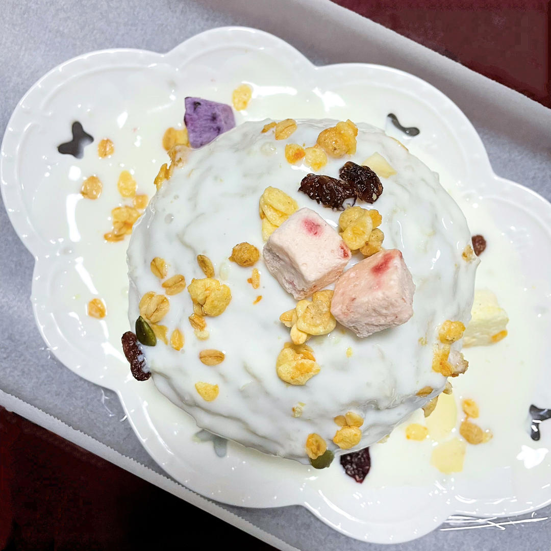 低卡【地瓜吐司蛋糕🍰】不需要烤箱的酸奶蛋糕、无油伪蛋糕🧁
