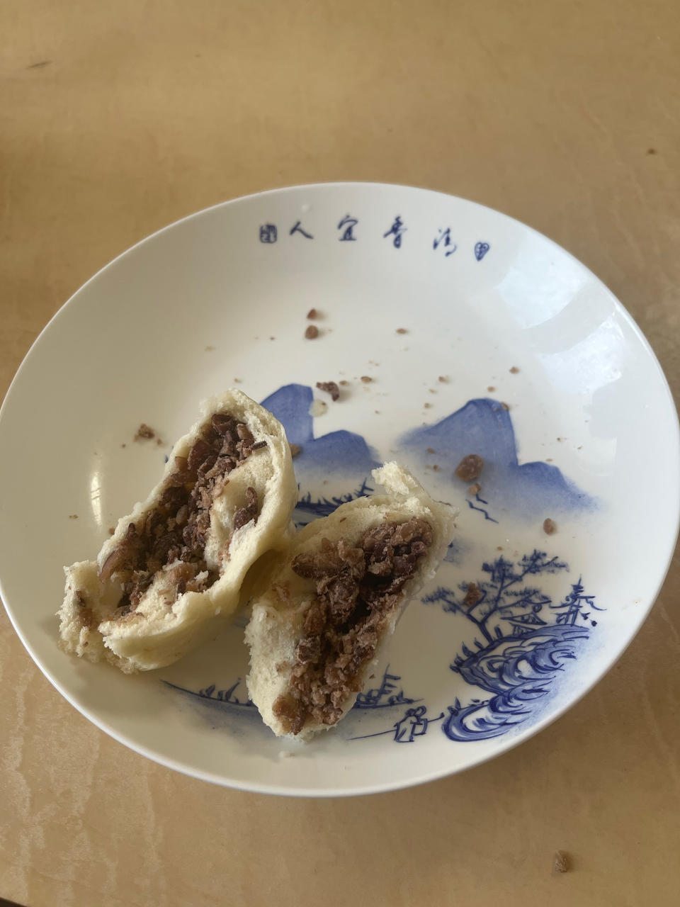 超好吃有豆豆的豆沙包，一次发酵（红豆包）