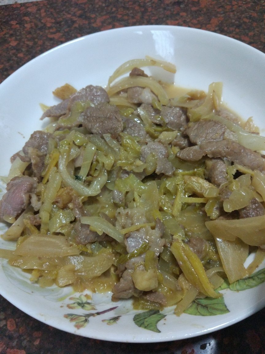 潮汕咸菜炒肉