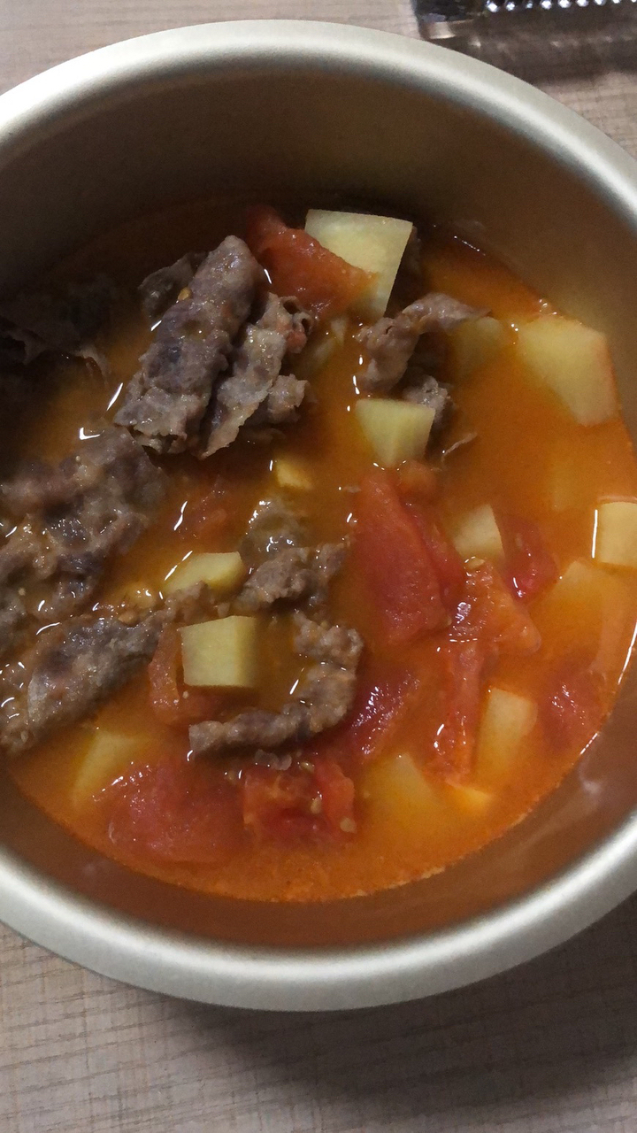 好喝开胃❗️连汤汁都不剩的番茄土豆肥牛汤。