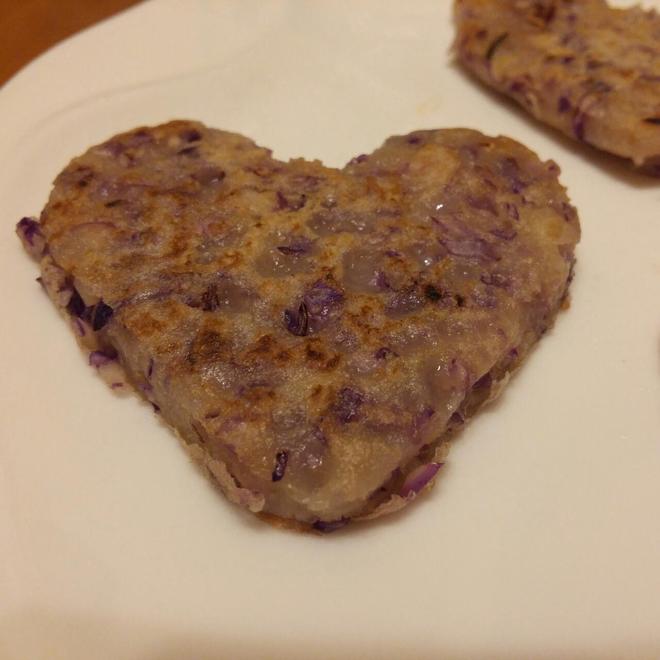 快手早餐--紫甘蓝煎饼的做法