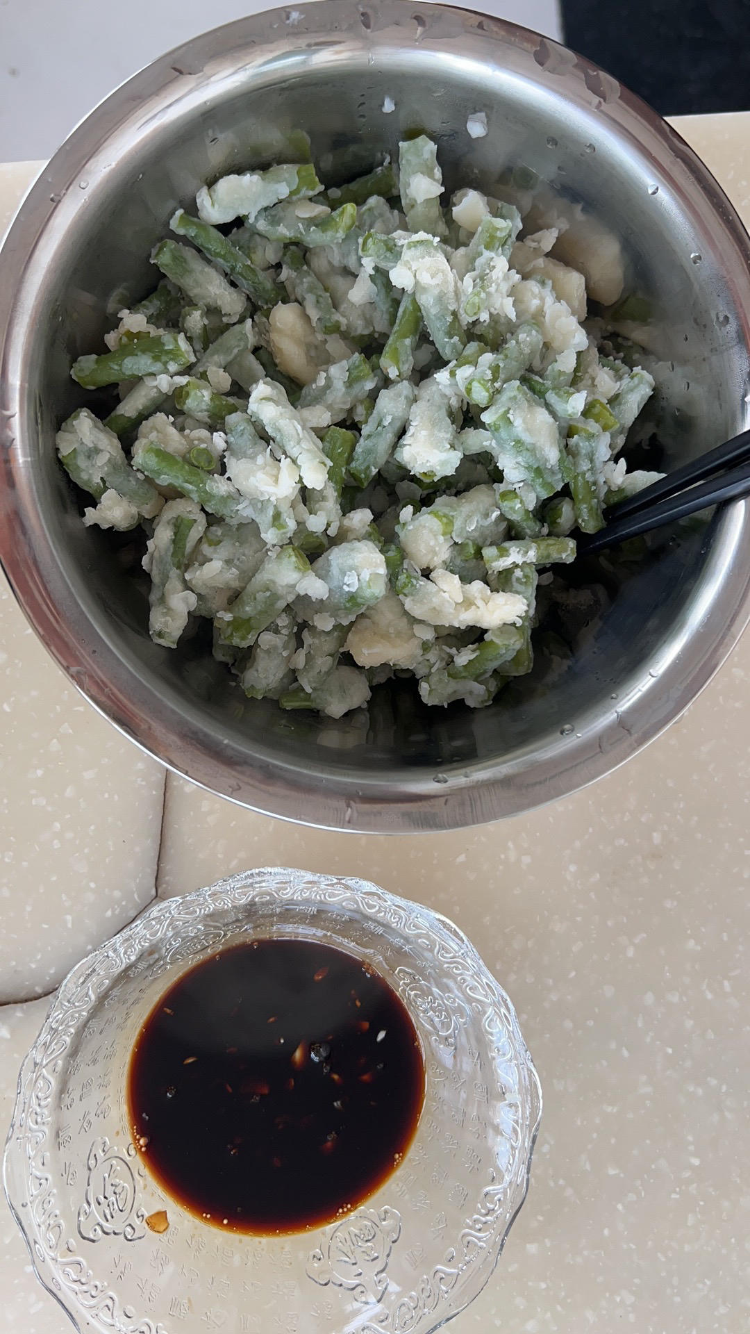 夏季减脂餐：蒸豆角苦累