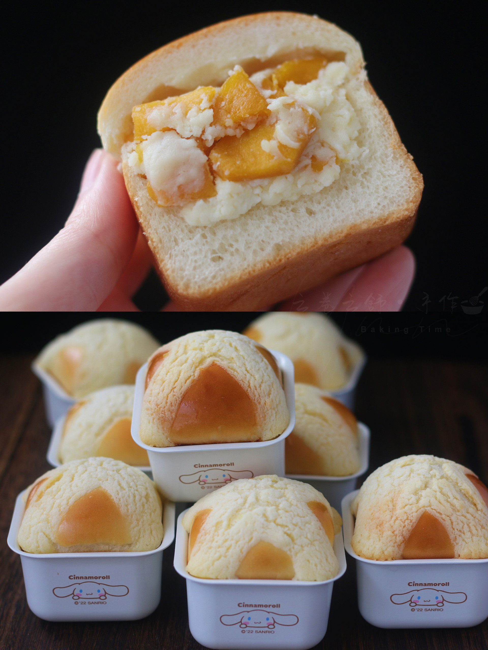 软敷敷‼️芒果乳酪雪芙小面包的做法