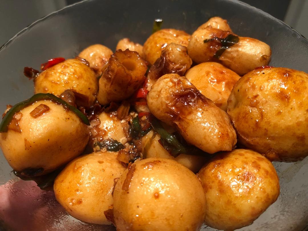 麻吉吉_做的香辣火锅丸子