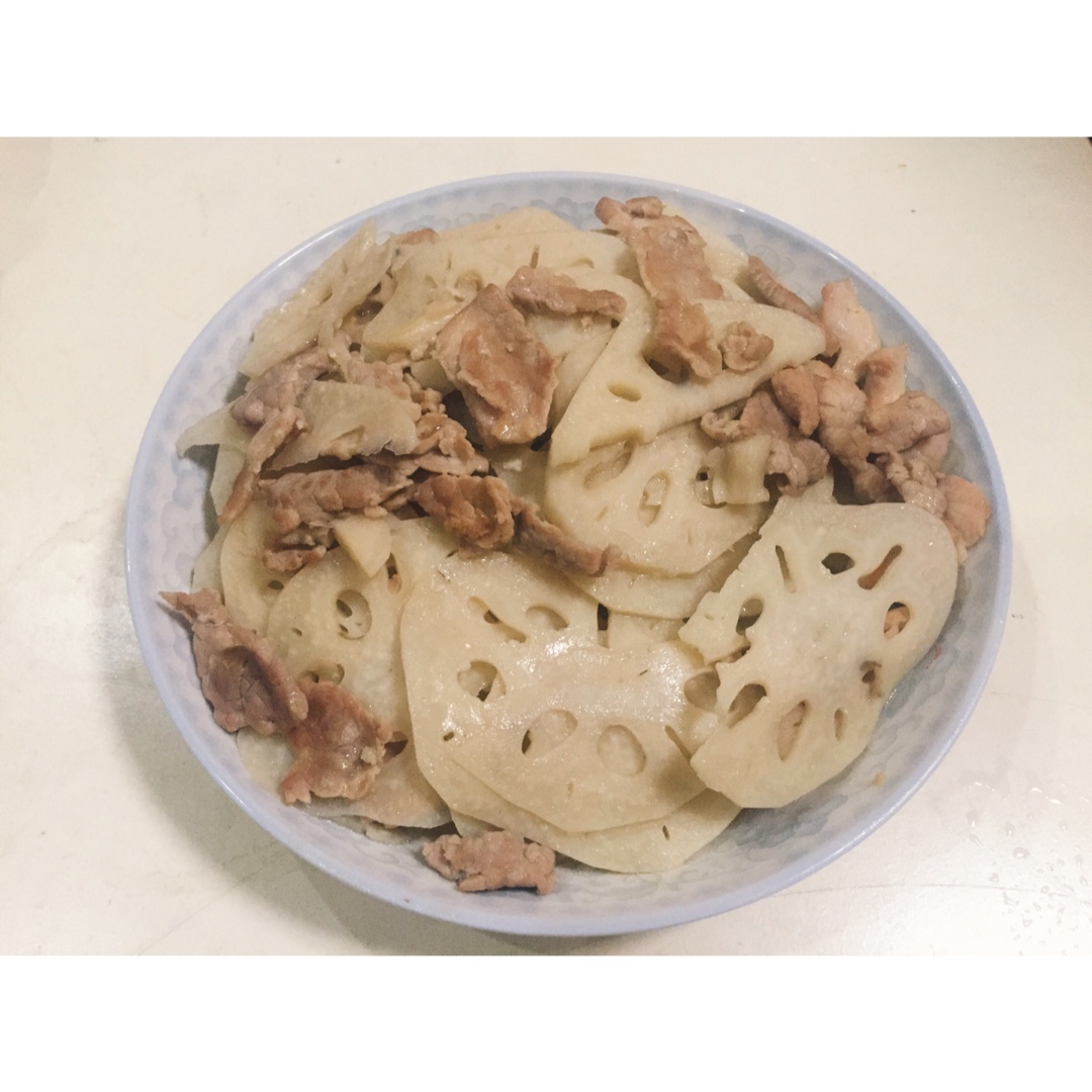 莲藕片炒肉