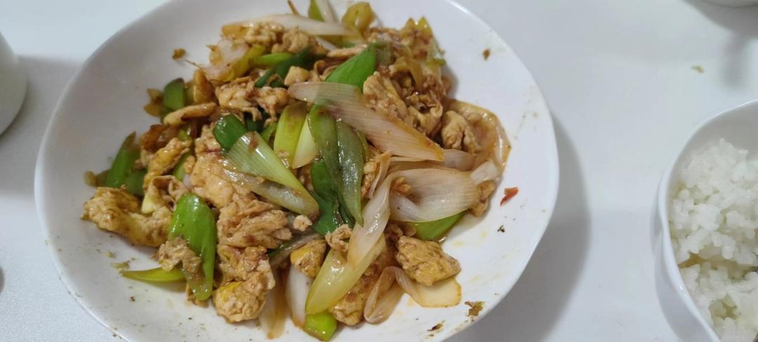 东北的大葱炒蛋