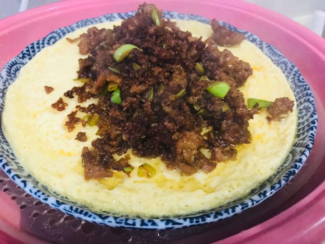 肉沫豆腐蛋羹