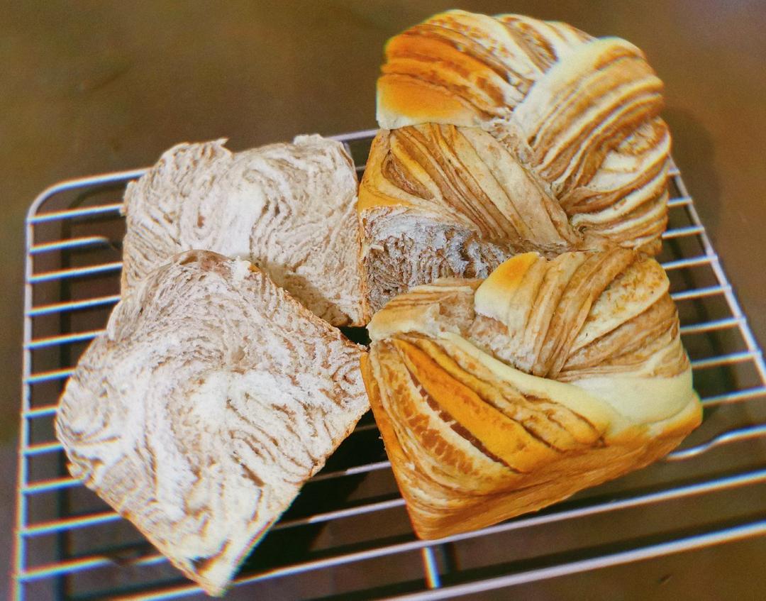 豆沙大理石吐司