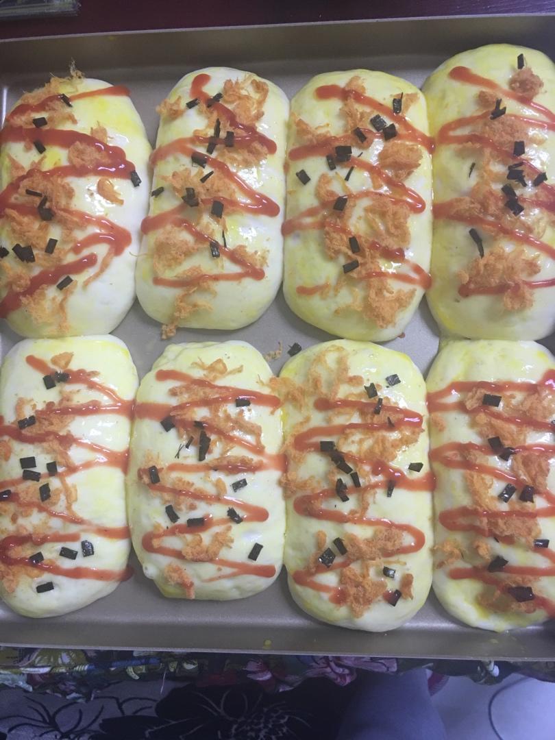 香葱火腿肉松面包