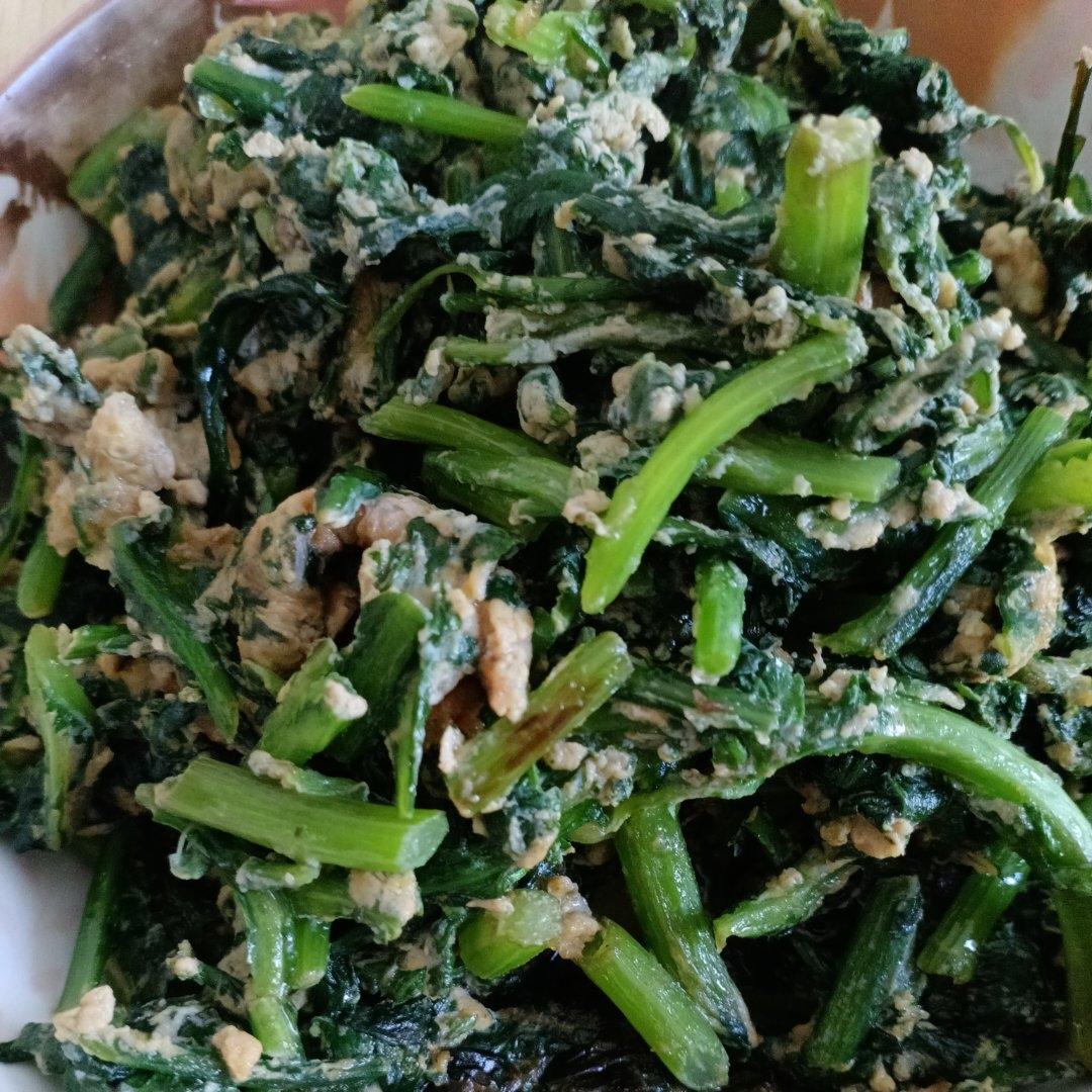 中高考营养配餐-茼蒿炒鸡蛋