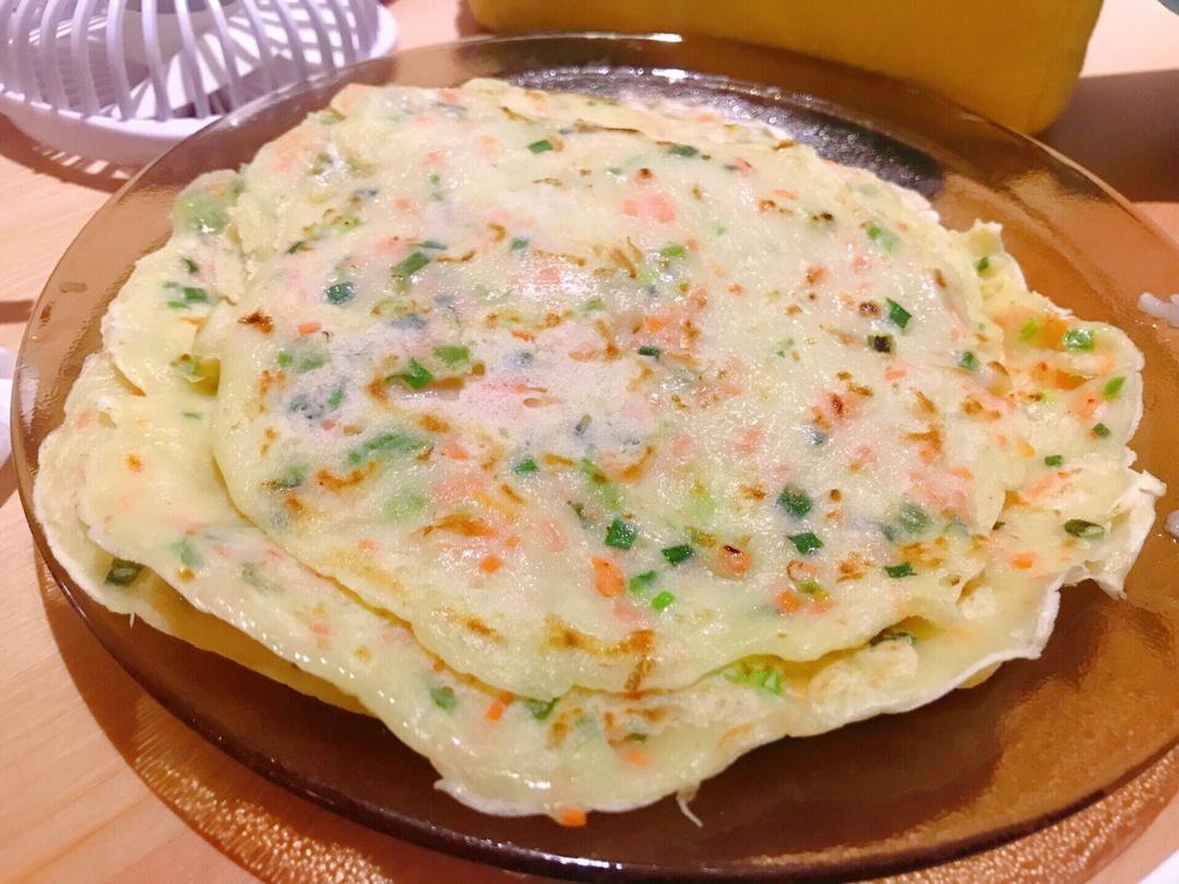 简单快手蔬菜鸡蛋煎饼