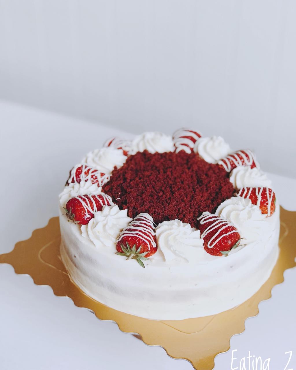 eating要做好吃的甜点做的红丝绒蛋糕 red velvet cake