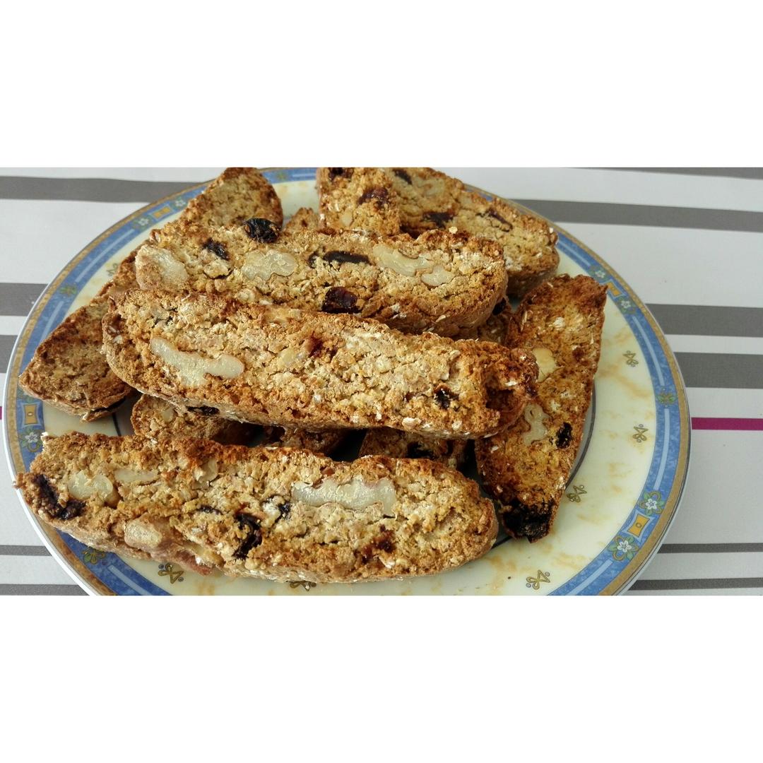 【健康零食】燕麦坚果意式脆饼