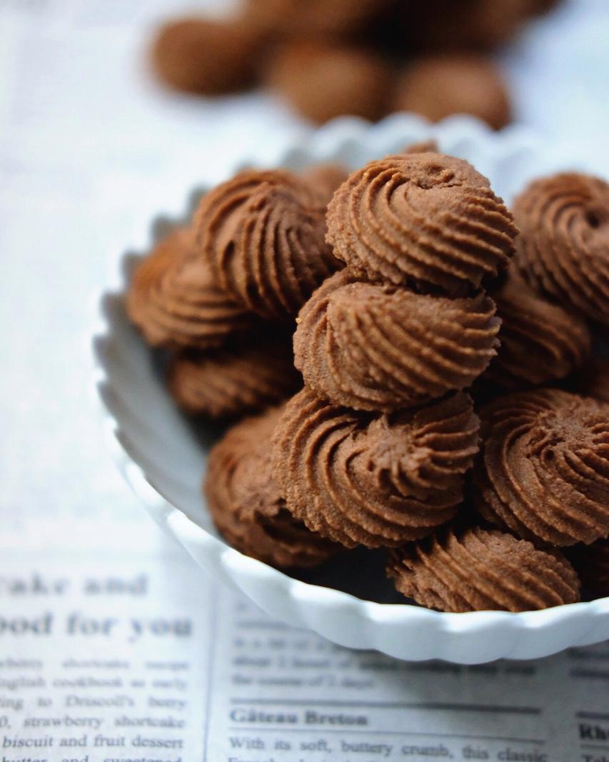 饼干 零失败花纹超级立体的黄油曲奇 漂浮咖啡y做的零失败花纹超级