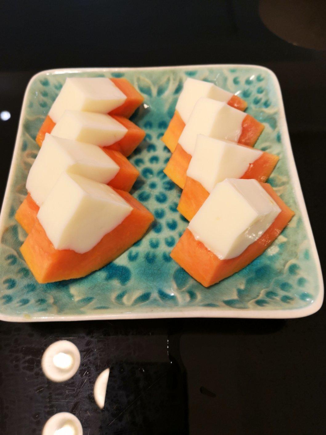 木瓜奶冻——（详细步骤）