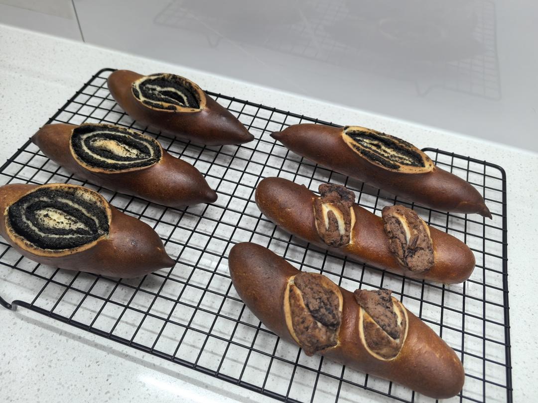 碱水系列又更新啦！香浓的黑芝麻碱水棒