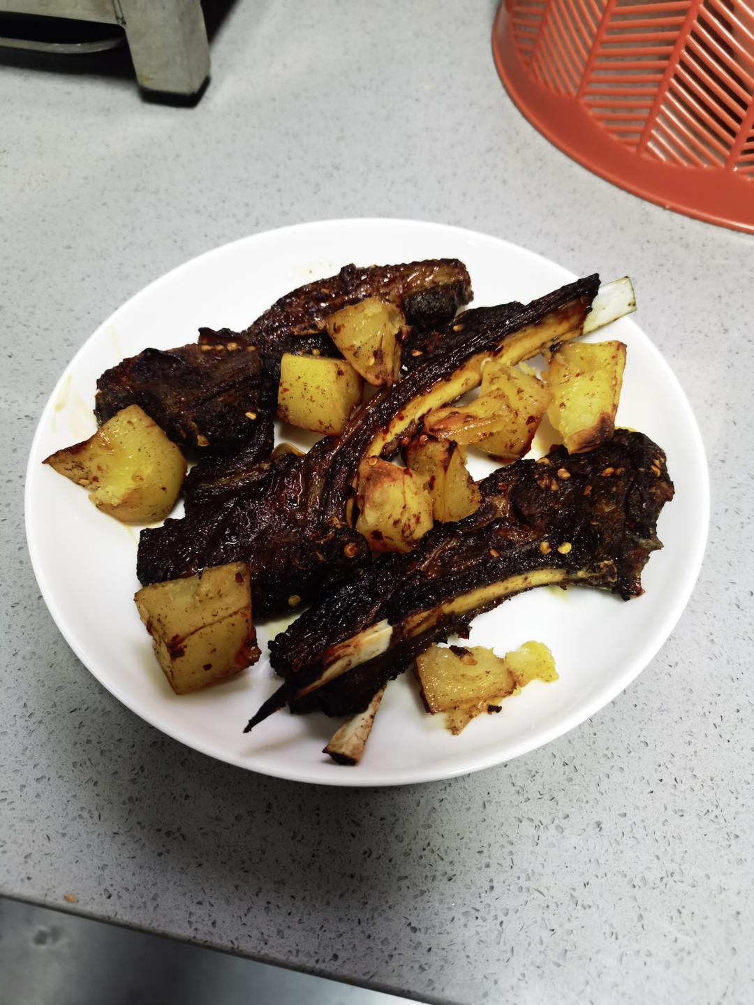 烤箱烤羊排