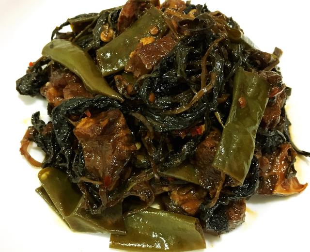 婆婆丁干(蒲公英)酱牛肉咸菜的做法