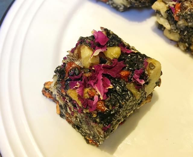 红枣核桃枸杞黑芝麻玫瑰营养糕(不含阿胶版)的做法