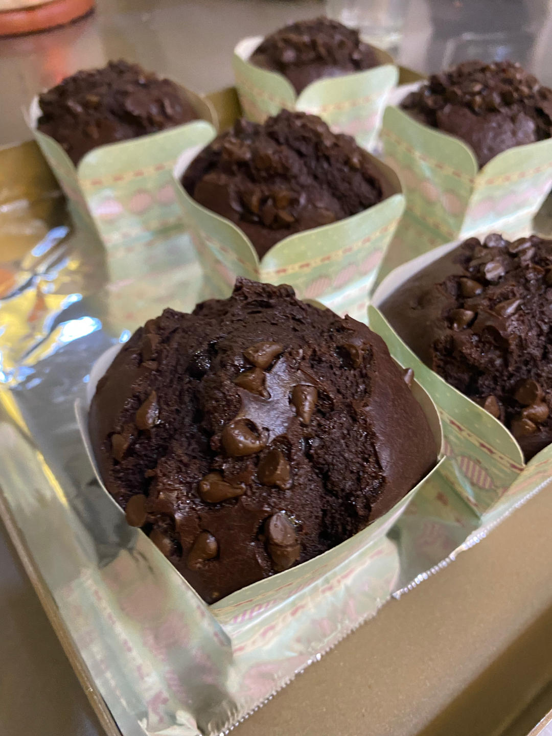 在家做巧克力蘑菇头麦芬蛋糕🍫