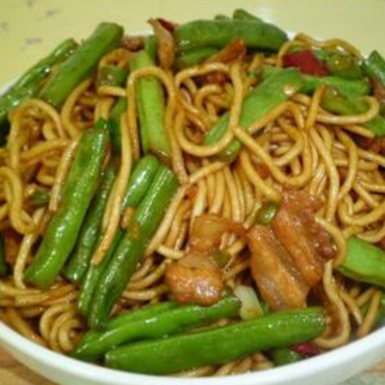 豆角焖面（新疆就叫蒸面）