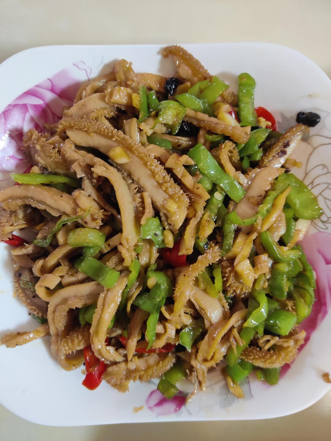 青椒炒牛肚