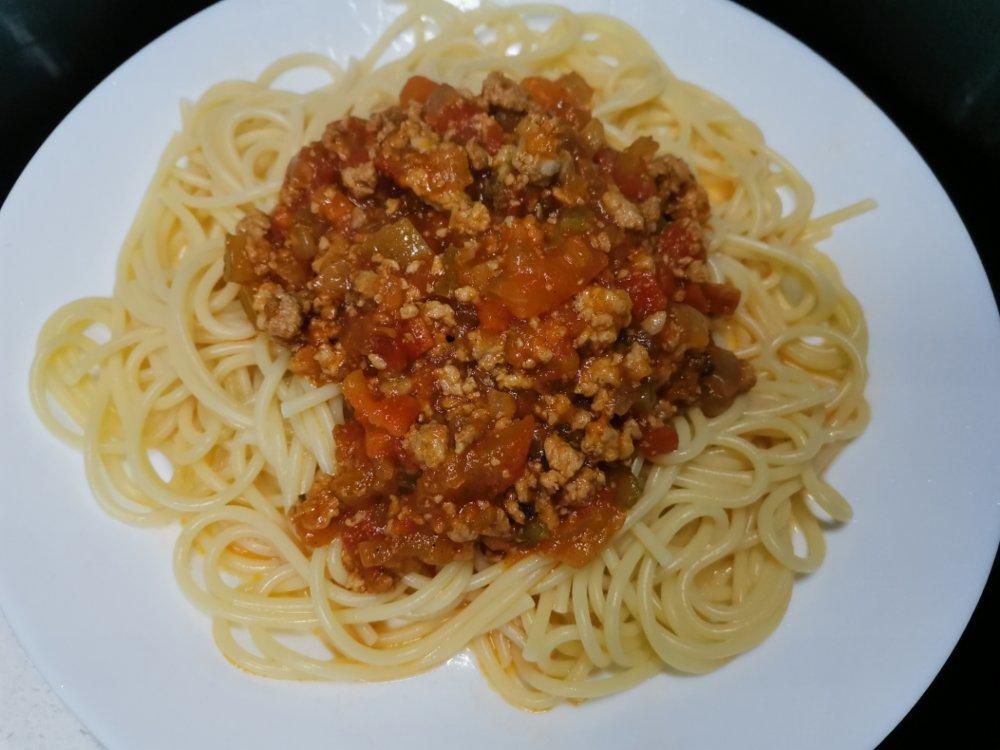 （完胜必胜客的）番茄肉酱意大利面～