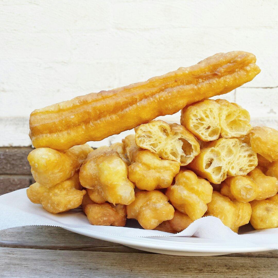 胡萝卜熊做的自制健康油条