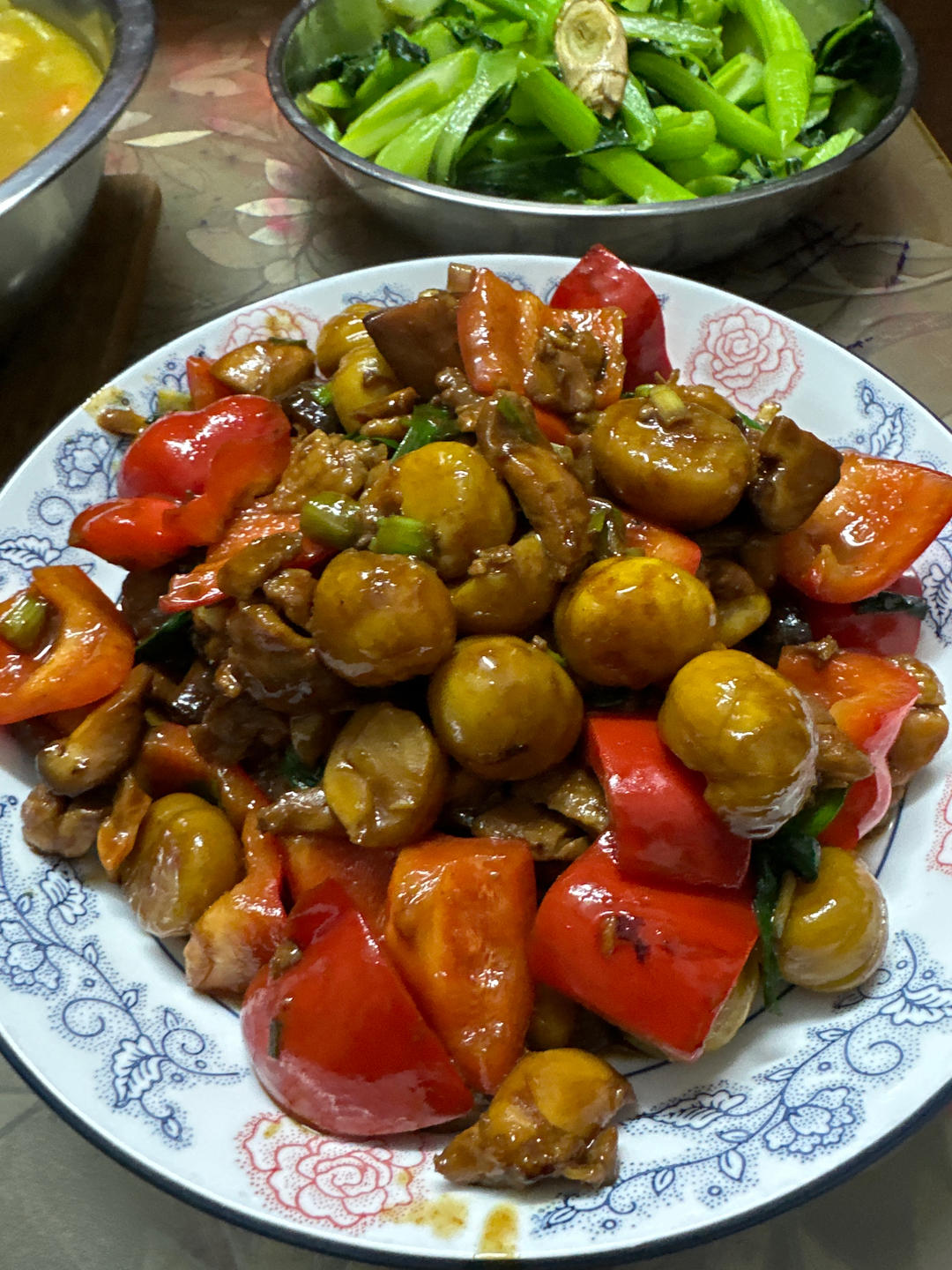 栗子焖鸡翅