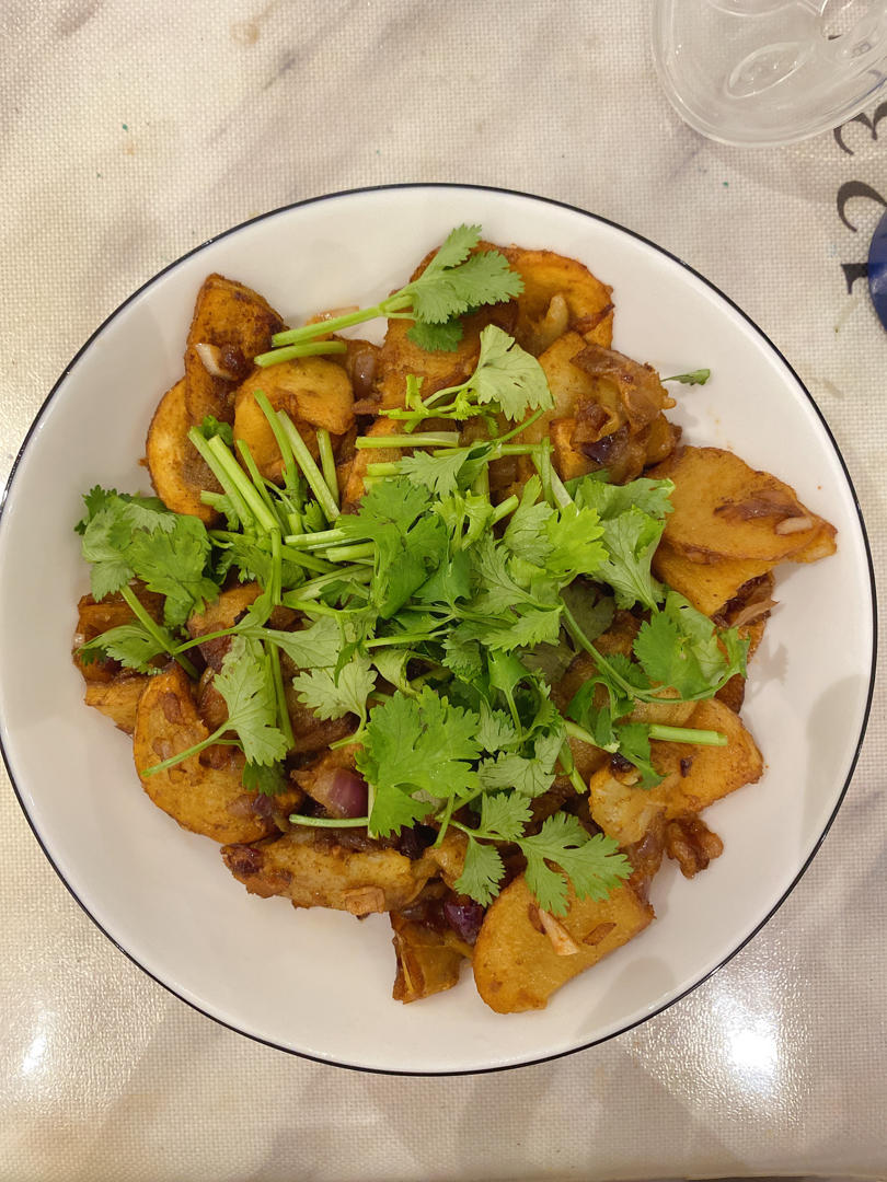 铁板孜然土豆片