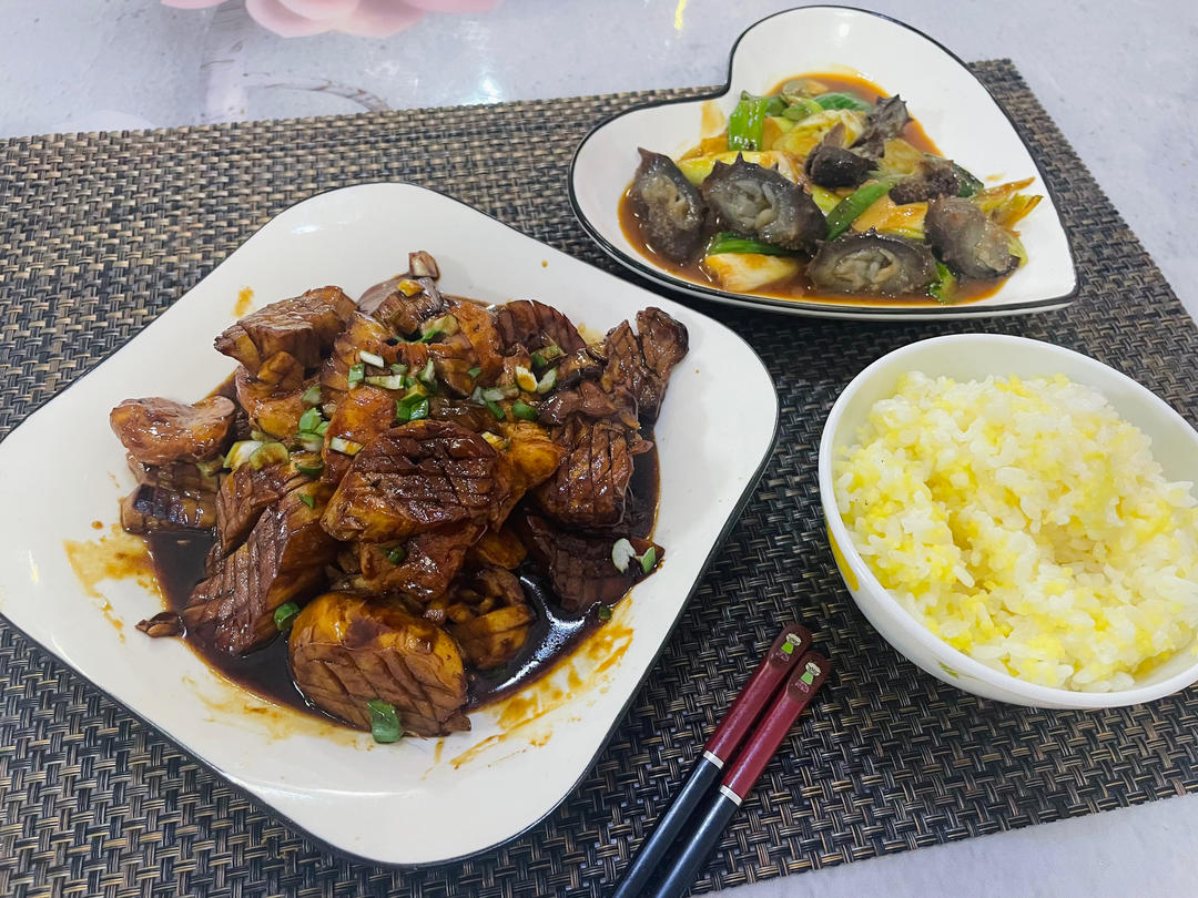 香菇素鲍鱼⋯加点甜面酱更好吃😋