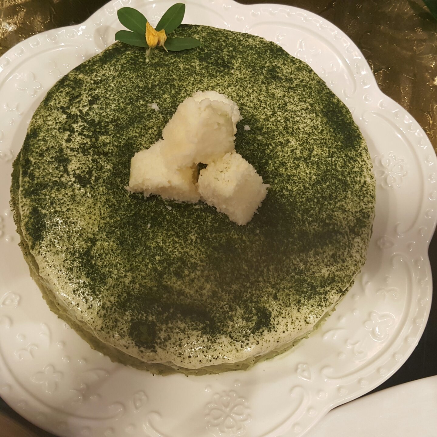 美味的煎蛋糕—抹茶千层蛋糕