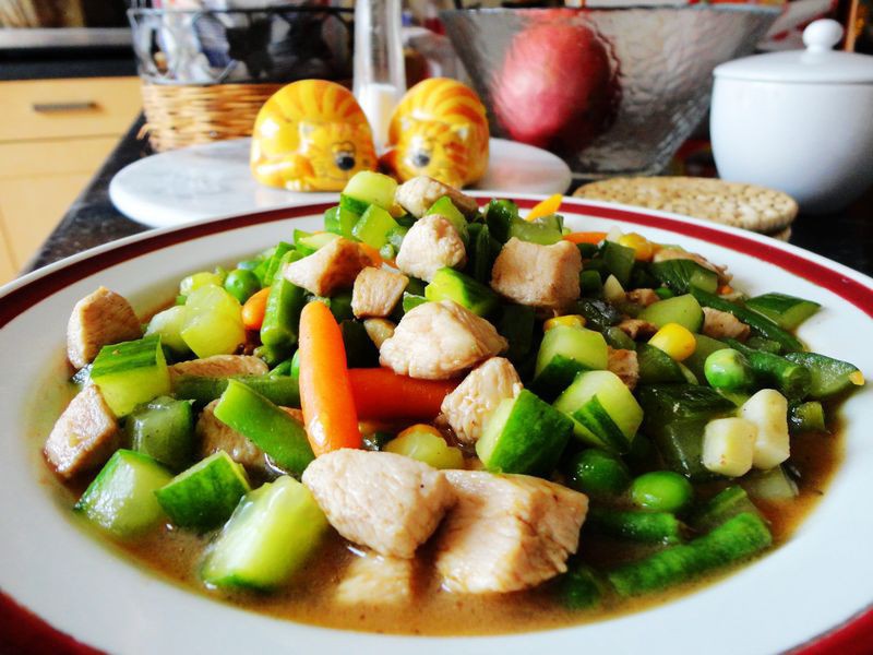 黄瓜鸡丁