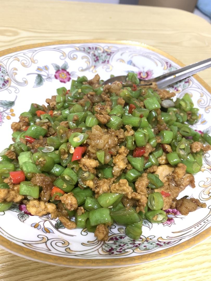 酱香肉沫四季豆