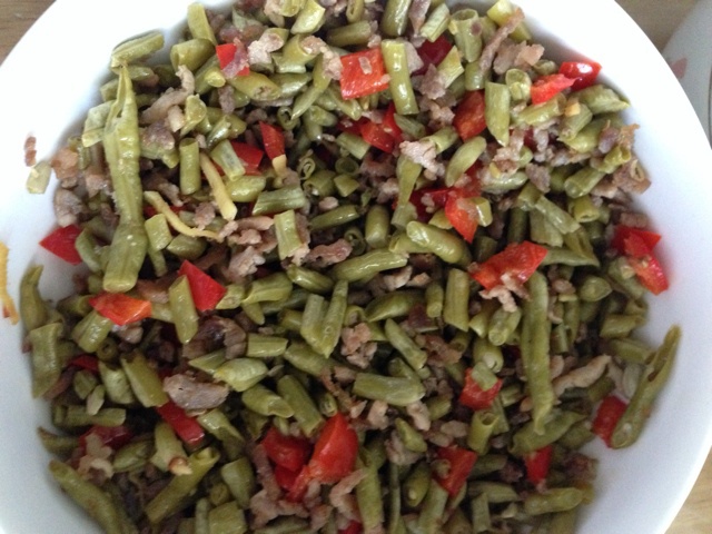 酸豇豆炒肉末