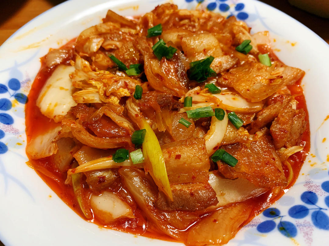 秘制泡菜炒五花肉