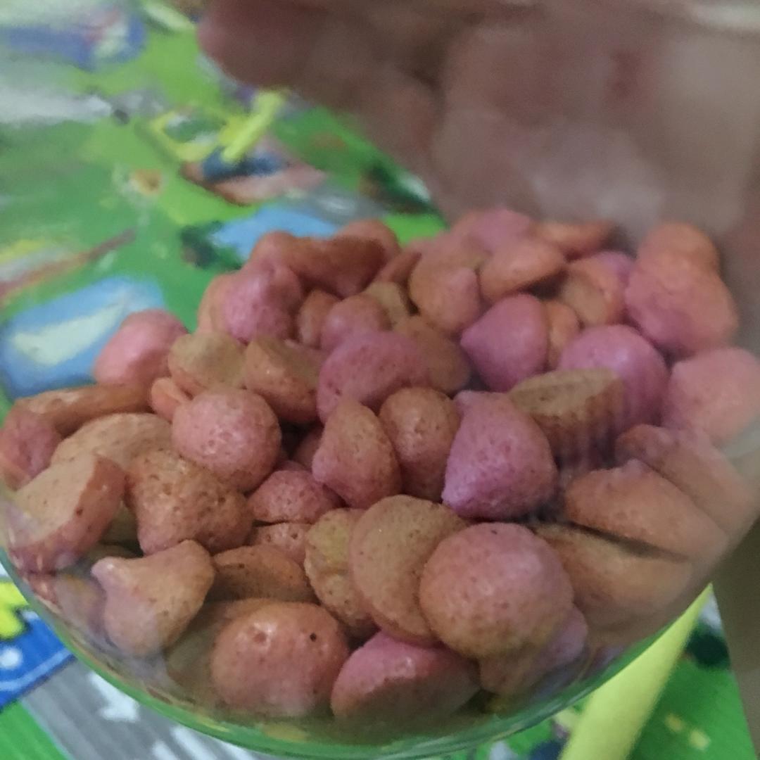 迷人的火龙果溶豆酸奶溶豆宝宝辅食