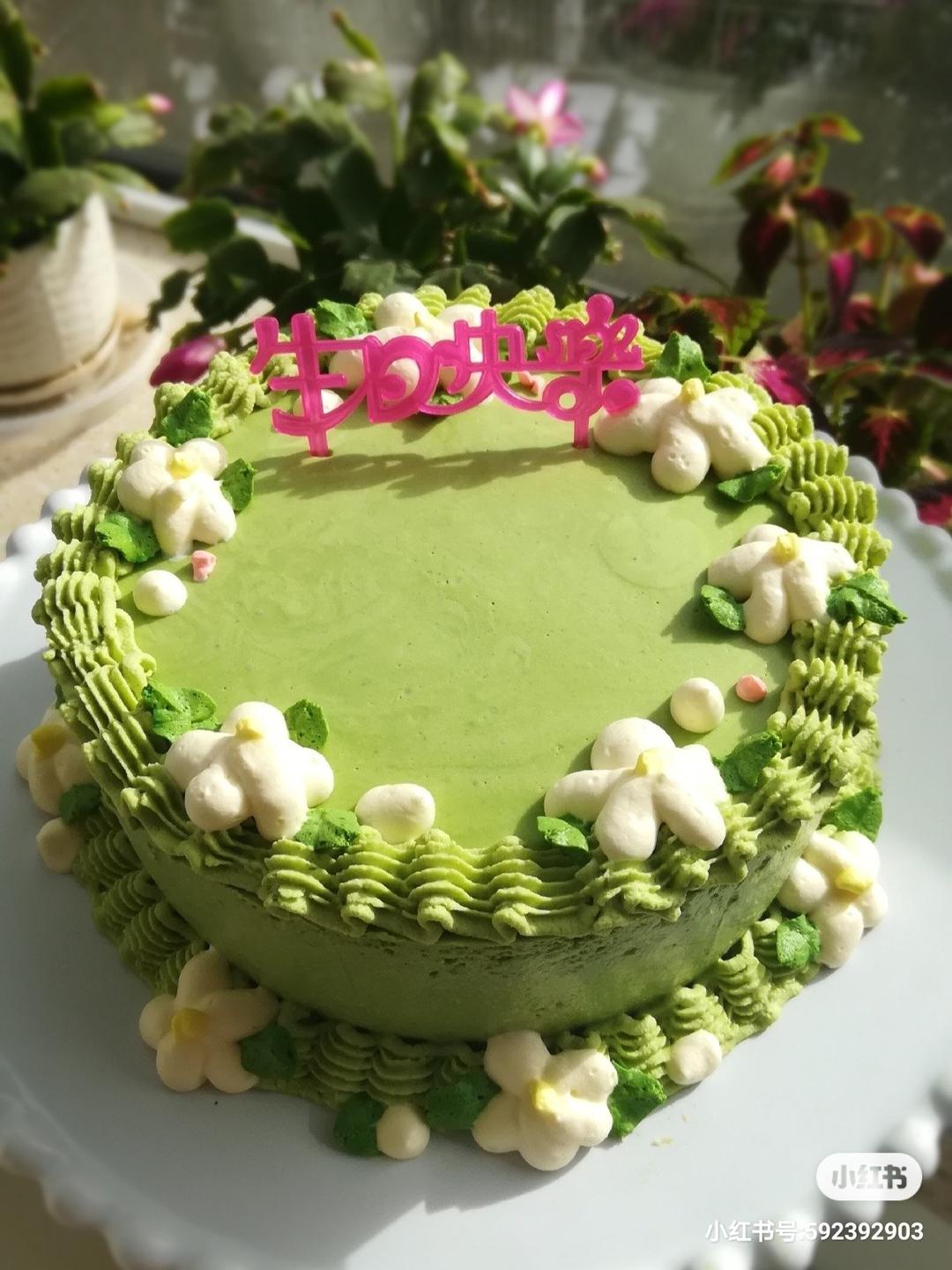 古早蛋糕-抹茶味