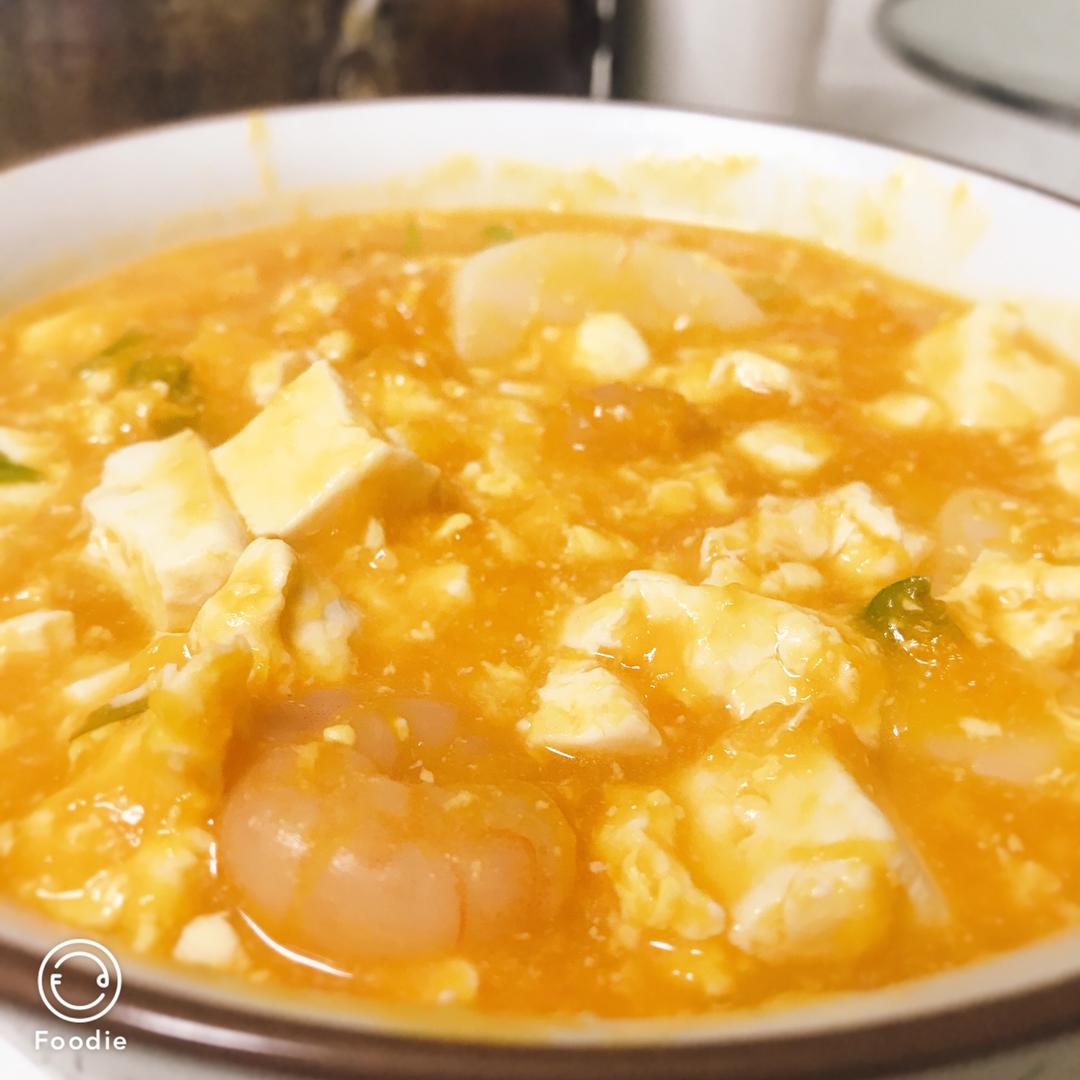 海鲜豆腐南瓜炖