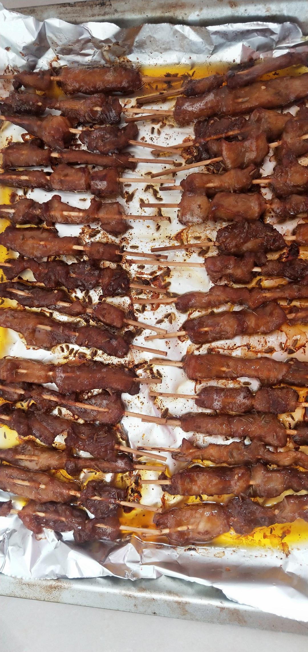 爱上另一个他做的烤箱版烤肉串