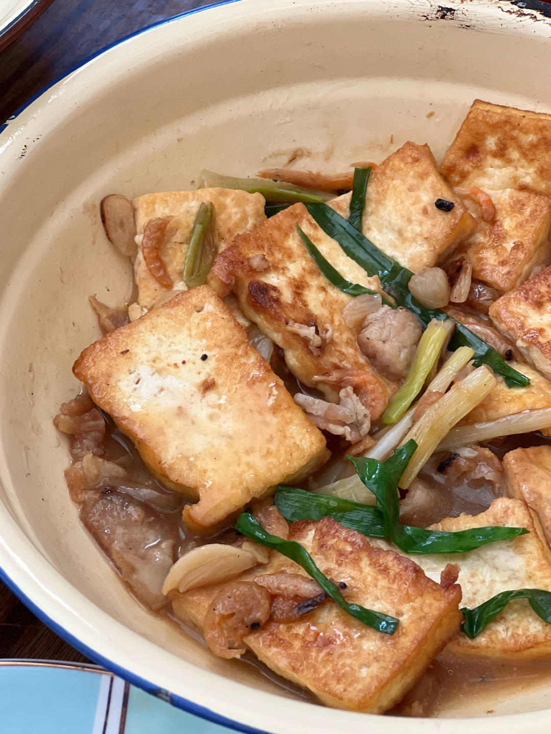五花肉香煎豆腐煲
