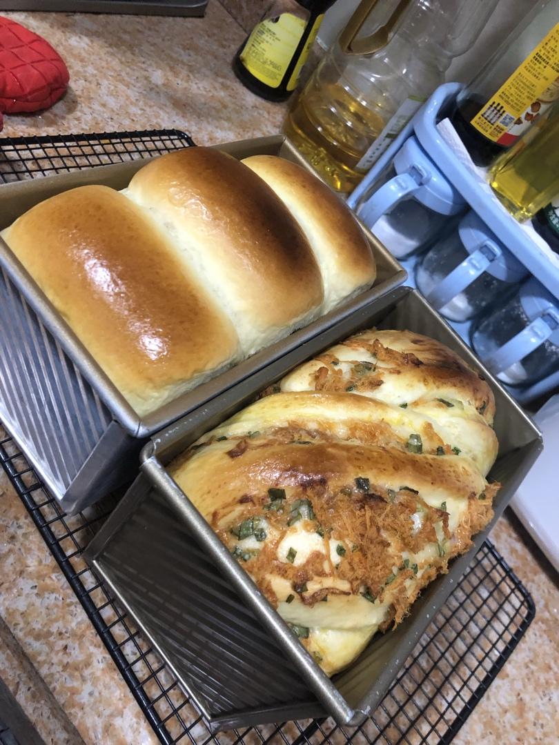 香葱肉松手撕吐司
