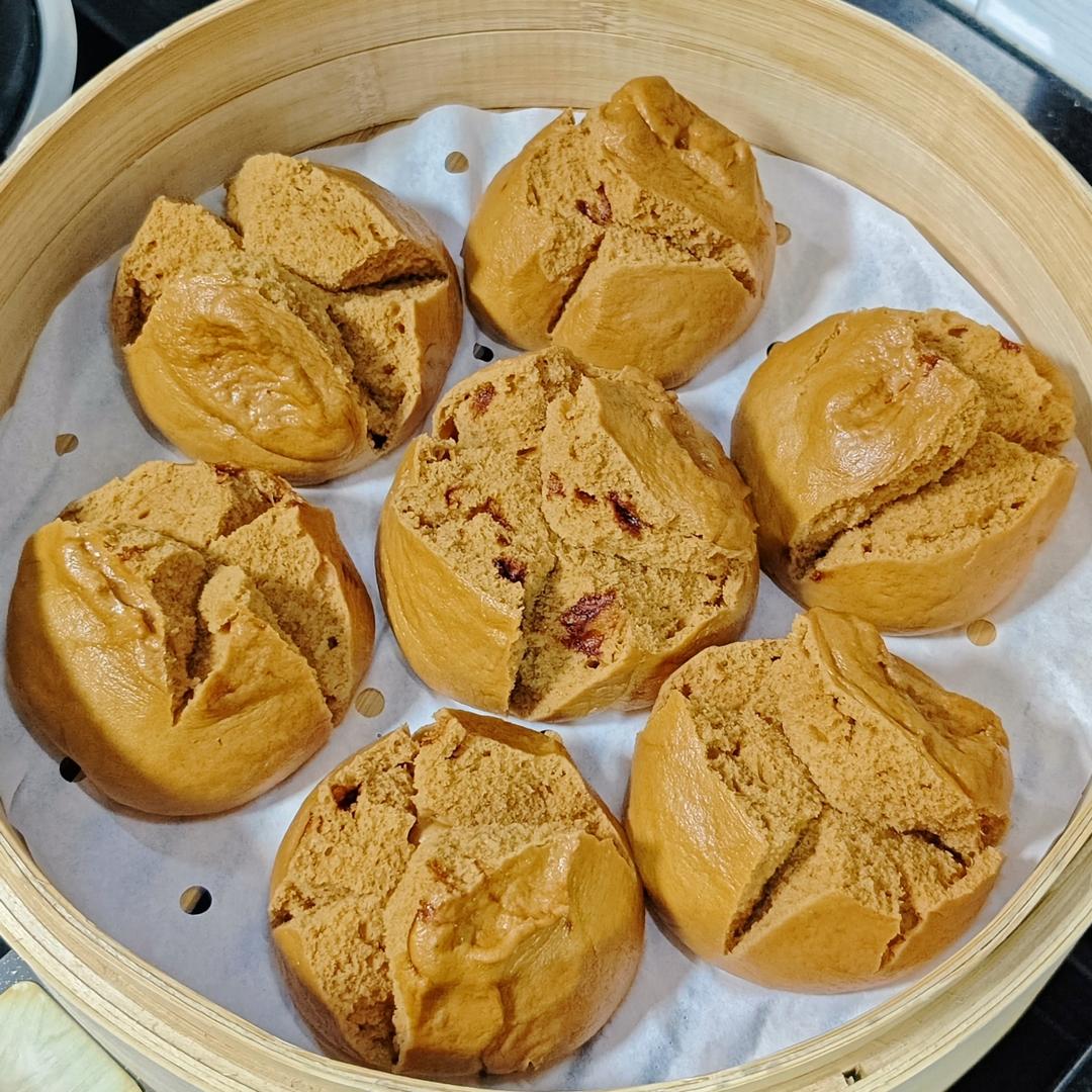 次次开花红枣红糖馒头(厨师机版/不加泡打粉)