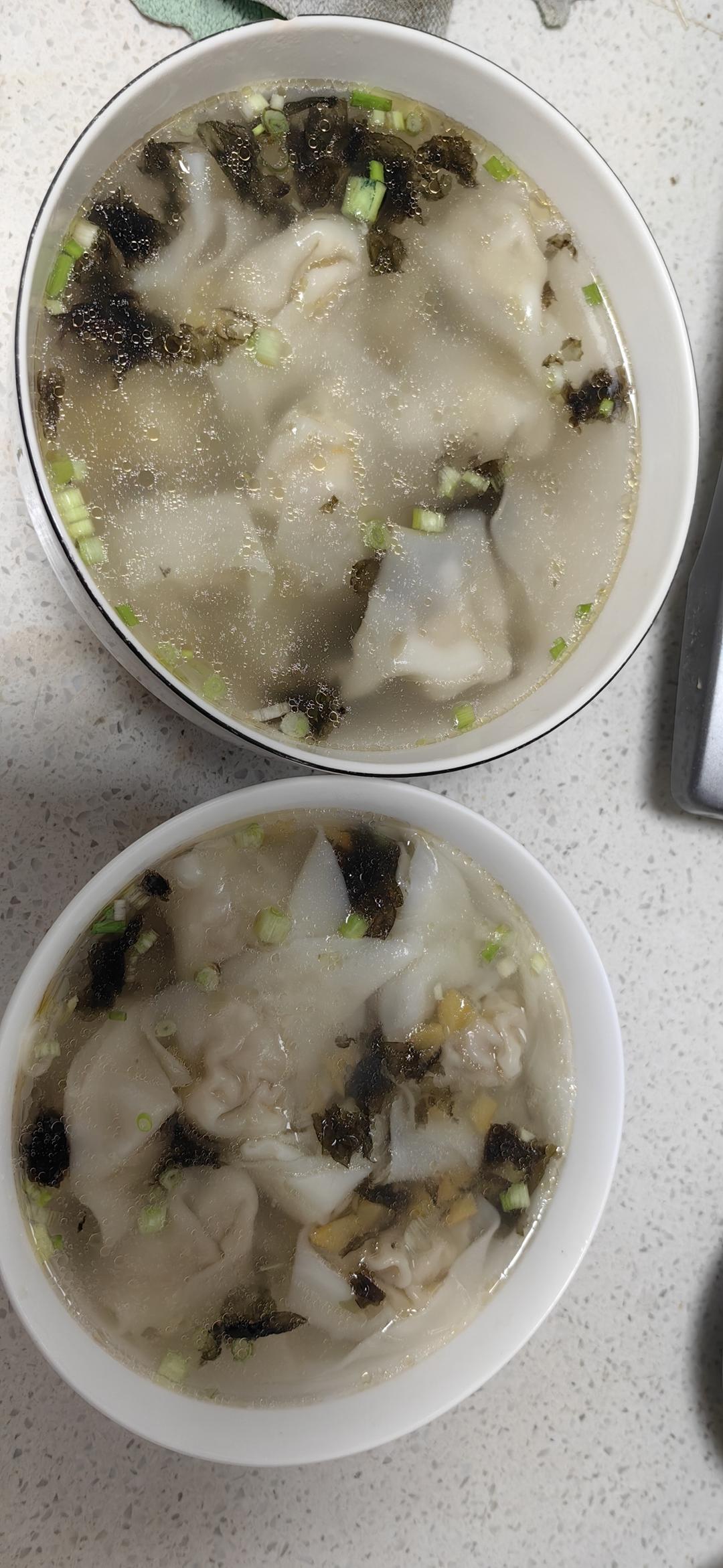 肉不柴的馄饨馅